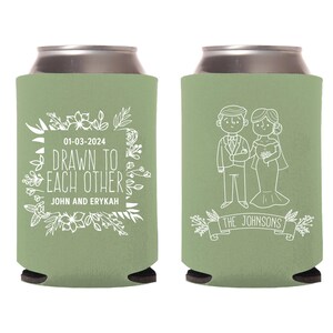 Wedding Coolers, Coolers, Personalized Wedding Can Coolers, Wedding Can Coolers, Can Coolers, Wedding Party Gifts, Wedding Gifts (111)