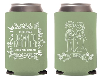Wedding Coolers, Coolers, Personalized Wedding Can Coolers, Wedding Can Coolers, Can Coolers, Wedding Party Gifts, Wedding Gifts (111)