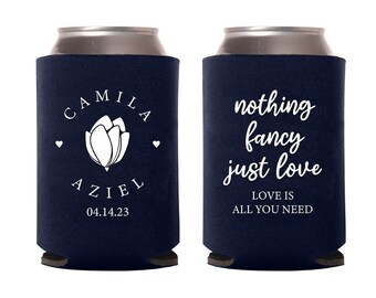 Love is All You Need Beer Hugger, Can Coolers as Favors, Custom Can Coolers as Favors, Customized Can Coolers as Favors for Weddings (286)