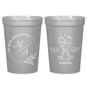 Wedding Stadium Cups, Custom Wedding Stadium Cups, Wedding Party Stadium Cup Favors, Wedding Party Stadium Cups, Wedding Cups  (113)