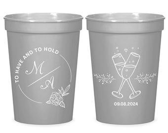 Wedding Stadium Cups, Custom Wedding Stadium Cups, Wedding Party Stadium Cup Favors, Wedding Party Stadium Cups, Wedding Cups  (113)