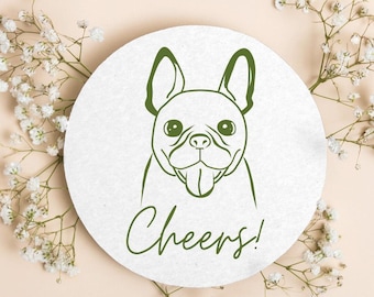 Personalized Pet Wedding Coasters, Pet Wedding Coaster Favors, Customized Pet Coasters, Pet Wedding Coaster Favors, Customized Coaster (358)