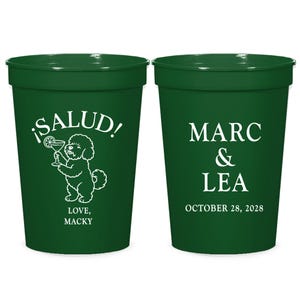 Tasses de stade pour mariage d&#39;animal de compagnie Salud, Tasses de stade personnalisées pour mariage d&#39;animal de compagnie, Cadeaux de mariage de tasses de stade personnalisées, Tasse de stade personnalisée (430)