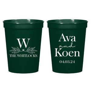 Customized Stadium Cup as Favor, Custom Wedding Stadium Cups Favor, Personalized Stadium Cups Wedding Favor, Custom Stadium Cups Favor (295)