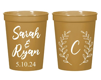 Custom Wedding Stadium Cup, Personalized Wedding Stadium Cup Favor, Personalized Stadium Cup Wedding Favor, Custom Stadium Cups Favors (277)