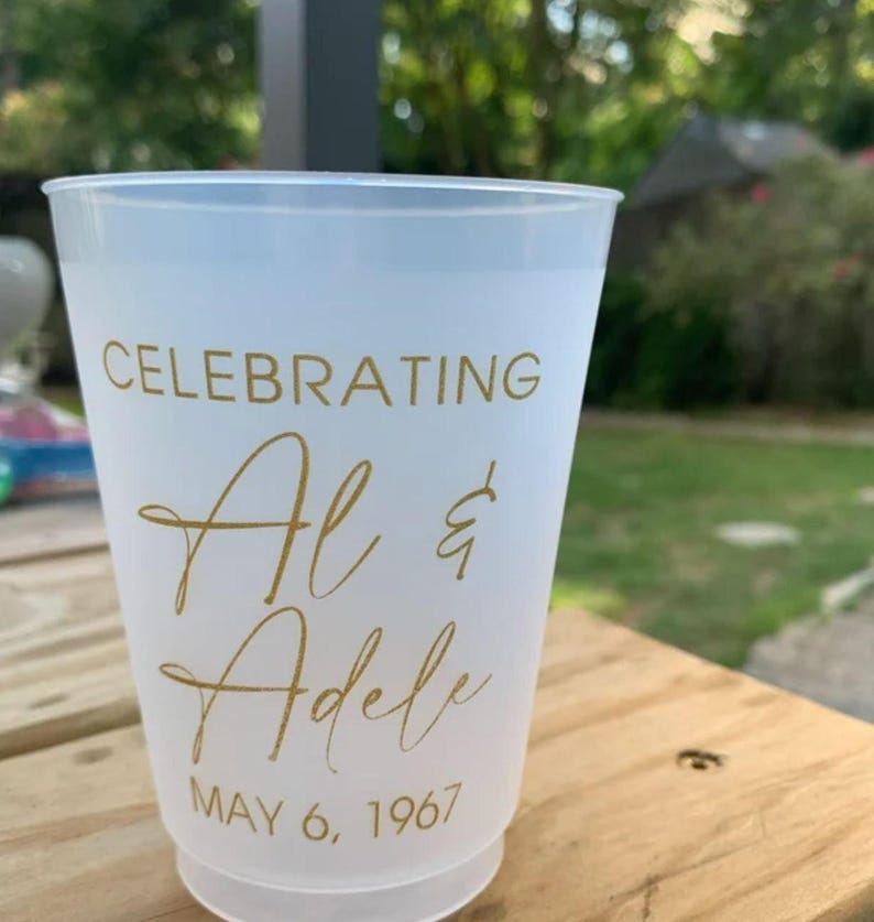 Custom Birthday Cups, Personalized Birthday Cup, 30th Birthday Cups, 30th Birthday Plastic Cup, Custom 30th Birthday Frosted Cup Favor (166) image 6