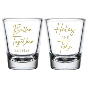 Personalized Shot Glasses, Customized Favors Wedding Shot Glasses, Personalized Favors Wedding Shot Glasses, Shot Glasses as Favors (411)