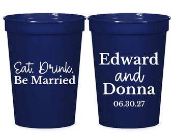 Personalized Stadium Cups for Wedding, Custom Stadium Cups Favor, Custom Wedding Stadium Cups, Personalized Wedding Stadium Cups Favor (422)