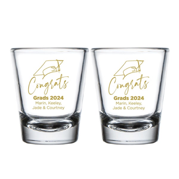Congratulations Shot Glass Etsy