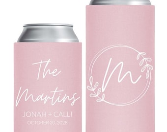 Wedding Can Cooler, Personalized Can Cooler, Wedding Coolie, Custom Can Cooler, Wedding Day Favor, Wedding Coolie, Personalized Cooler (175)