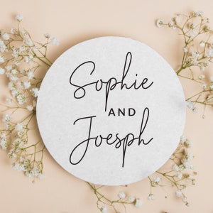 Custom Wedding Coasters, Personalized Guest Keepsakes, Elegant Party Favor, Wedding Gift, Customized Table Decor, Wedding Coaster Gift (349)