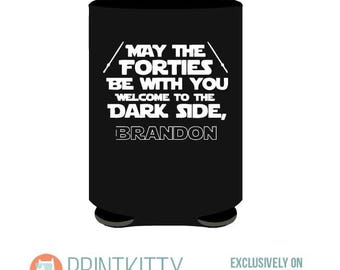 Personalized Birthday Cooler -  Funny Birthday Can Cooler - Forties Birthday Can Cooler - Party Favor - Free Shipping on Birthday Favor (67)