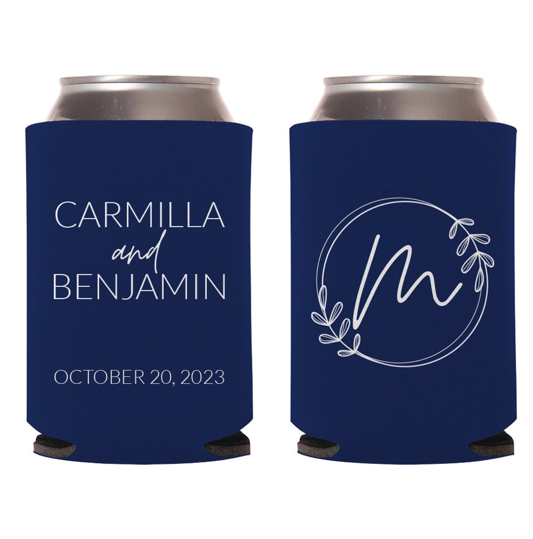 Custom Wedding Favor, Custom Can Coolers Wedding Favors, Personalized