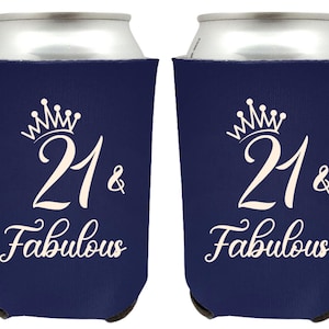Custom Favors Can Coolers, 21st Birthday Can Cooler Favors, 21st Birthday Personalized Can Coolers, 21st Birthday Custom Can Coolers (154)