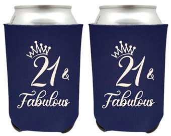 Custom Favors Can Coolers, 21st Birthday Can Cooler Favors, 21st Birthday Personalized Can Coolers, 21st Birthday Custom Can Coolers (154)