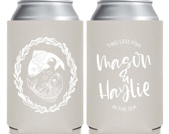 Beach Wedding Theme - Personalized Can Cooler, Can Cooler Personalized Wedding can huggers -  Beach Wedding Can coolers - free shipping (27)