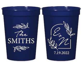 Custom Stadium Cups, Personalized Stadium Cups, Plastic Cup Favors, Custom Birthday Cups as Favors, Personalized Wedding Stadium Cup (170)