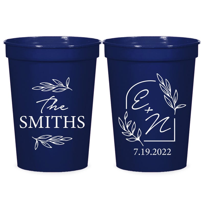 Custom Stadium Cups, Personalized Stadium Cups, Plastic Cup Favors, Custom Birthday Cups as Favors, Personalized Wedding Stadium Cup (170)