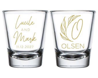 Custom Shot Glasses, Personalized Shot Glasses, Custom Shot Glass Favors, Wedding Shot Glass Favors, Custom Wedding Favors, Shot Glass (171)