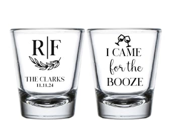 Custom Shot Glasses Favor, Custom Wedding Shot Glasses Favor, Customized Shot Glasses as Favors, Personalized Shot Glasses for Wedding (301)