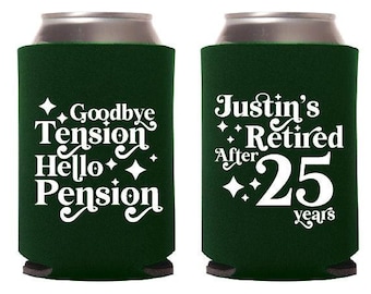 Gift for Retirement, Personalized Retirement Can Coolers, Custom Retired Can Coolers, Can Coolers Gift For Men, Retirement Can Coolers (254)