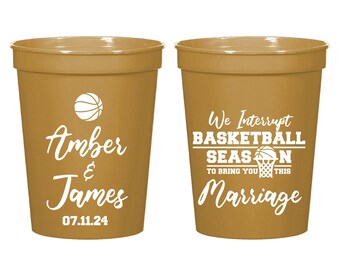Wedding Stadium Cup Favor, Personalized Wedding Stadium Cup Favor, Custom Stadium Cup Favor for Guests, Custom Stadium Cup as Favors (274)