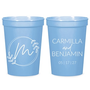 16 Unzen Hochzeits-Stadionbecher, 22 Unzen Hochzeits-Stadionbecher, Benutzerdefinierte Hochzeits-Stadionbecher, personalisierte Hochzeits-Stadionbecher, individuelle Gastgeschenke (174)