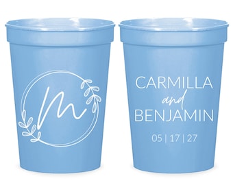 16oz Wedding Stadium Cups, 22oz Wedding Stadium Cups, Custom Wedding Stadium Cups, Personalized Wedding Stadium Cups, Custom Favors (174)