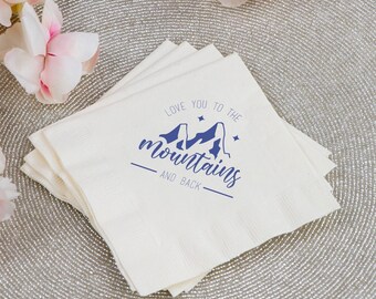 Custom 2ply Beverage Napkins, Personalized Beverage Napkins, Custom Cocktail Napkins, Custom Cocktail Wedding Napkins, Wedding Favors (24)