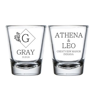 Shot Glasses as Favors, Custom Wedding Shot Glasses, Shot Glasses for Party, Wedding Shot Glasses, Personalized Wedding Shot Glasses (293)