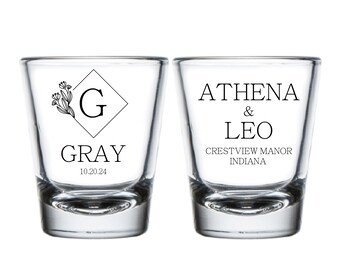 Shot Glasses as Favors, Custom Wedding Shot Glasses, Shot Glasses for Party, Wedding Shot Glasses, Personalized Wedding Shot Glasses (293)