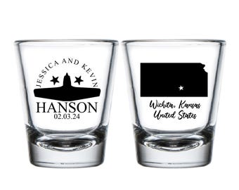 Custom Shot Glass Favor, Custom Wedding Shot Glasses Favor, Customized Shot Glass as Favors, Personalized Shot Glasses Wedding Favor (269)