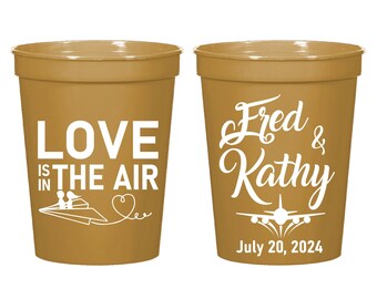Customized Stadium Cups Favors for Weddings, Personalized Wedding Stadium Cups, Stadium Cups as Favors, Custom Stadium Cups as Favors (266)