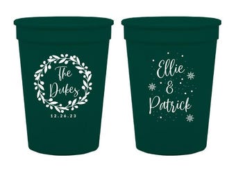 Wedding Stadium Cup Favors, Custom Thank You Stadium Cup, Stadium Cup Wedding Favors, Custom Wedding Stadium Cups, Custom Cup Favors (291)