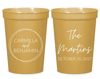 Custom Wedding Stadium Cups, Personalized Wedding Stadium Cups, Custom Wedding Plastic Cups, Custom Plastic Cups Wedding Favors, Cups (177)