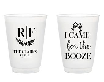 Custom Frosted Cups Favor, Custom Wedding Frosted Cups Favor, Customized Frosted Cups as Favors, Personalized Frosted Cups for Wedding (301)