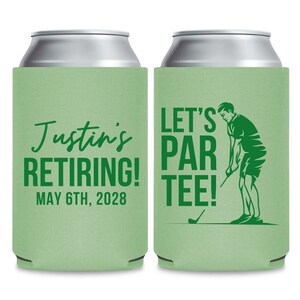 Retirement Can Coolers, Retirement Party Favors, Retirement Drink Holders, Personalized Retirement Can Coolers, Retirement Can Coolers (367)