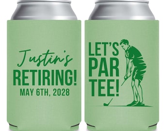Retirement Can Coolers, Retirement Party Favors, Retirement Drink Holders, Personalized Retirement Can Coolers, Retirement Can Coolers (367)