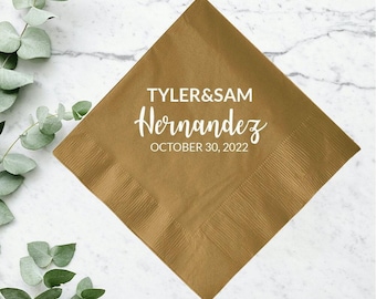 Personalized Wedding Napkin Favors, Customized Napkin Wedding Favors, Printed Wedding Napkins, Customized Wedding Dinner Napkins Favors (37)