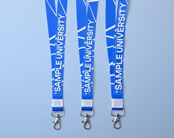 Personalized College Lanyard, Custom University Lanyard, School Lanyard, School Pride Lanyard, ID Holder Lanyard, College Spirit Gears (442)