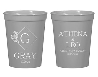 Stadium Cups as Favors, Custom Wedding Stadium Cups, Stadium Cups for Party, Wedding Stadium Cups, Personalized Wedding Stadium Cups (293)