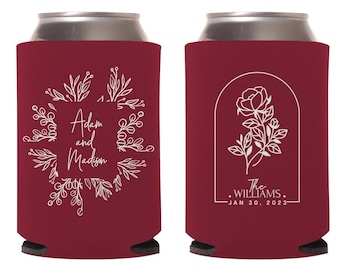 Personalized Mr and Mrs, Wedding Can Coolers, Custom Wedding Favors, Beverage Insulators, Beer Huggers, Wedding Favors, Beer Holders (167)