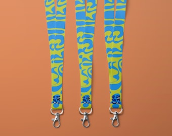 Custom School Lanyard, Personalized Spirit Lanyards, University ID Holder, College Lanyards, Personalized Name Lanyards, Logo Lanyards (443)