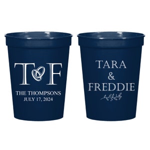 Custom Wedding Stadium Cups, Customized Stadium Cups as Favors, Personalized Stadium Cups Wedding Favor, Custom Stadium Cups as Favor (313)