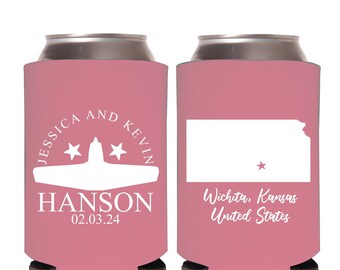 Custom Shot Can Coolers, Custom Wedding Can Coolers Favor, Customized Can Coolers as Favors, Personalized Can Coolers Wedding Favors (269)