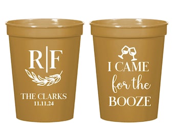 Custom Stadium Cups Favor, Custom Wedding Stadium Cups Favor, Customized Stadium Cups as Favors, Personalized Stadium Cups for Wedding (301)