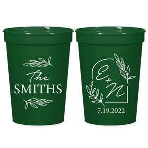 Custom Stadium Cups, Personalized Stadium Cups, Plastic Cup Favors, Custom Birthday Cups as Favors, Personalized Wedding Stadium Cup (170)