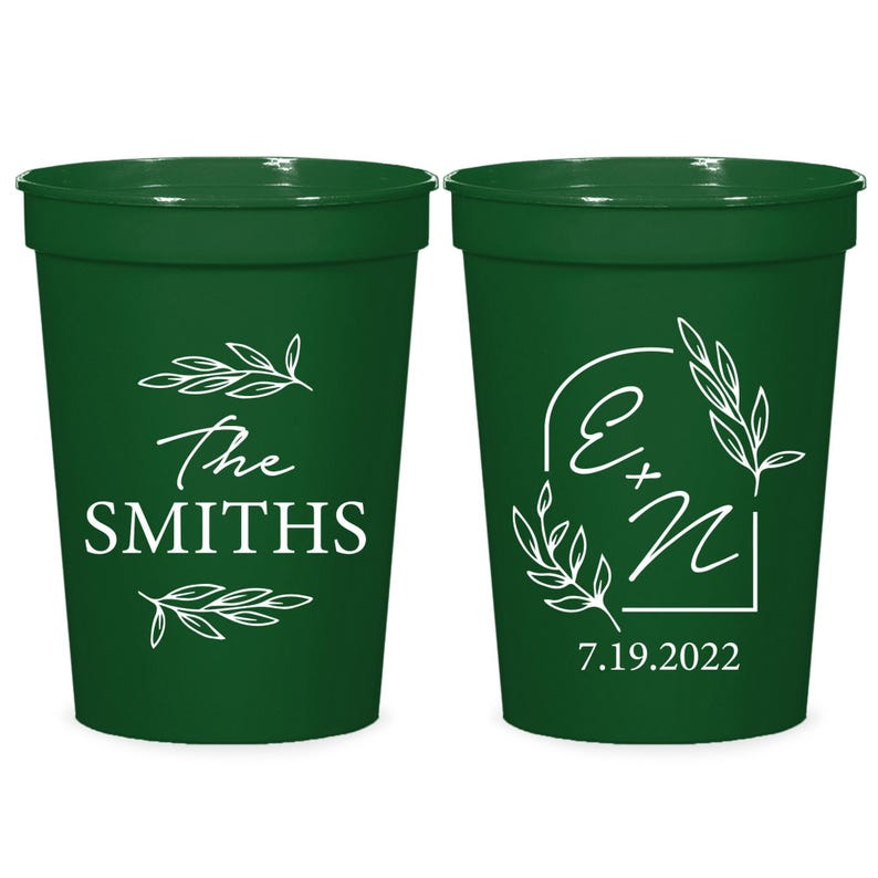 Custom Stadium Cups, Personalized Stadium Cups, Plastic Cup Favors, Custom Birthday Cups as Favors, Personalized Wedding Stadium Cup (170)