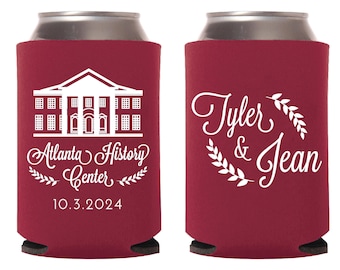 Custom Wedding Can Cooler Favors, Personalized Wedding Can Coolers, Custom Beer Huggers, Custom Beer Can Holders, Personalized Favors (219)