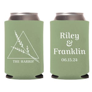 Custom Wedding Can Coolers, Wedding Can Cooler as Favors and Gifts, Customized Wedding Cocktail Can Coolers, Custom Can Cooler Favor (299)